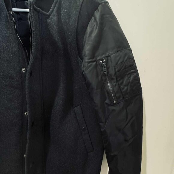 Jack and Jones Black Bomber Sz Small - Picture 2 of 3